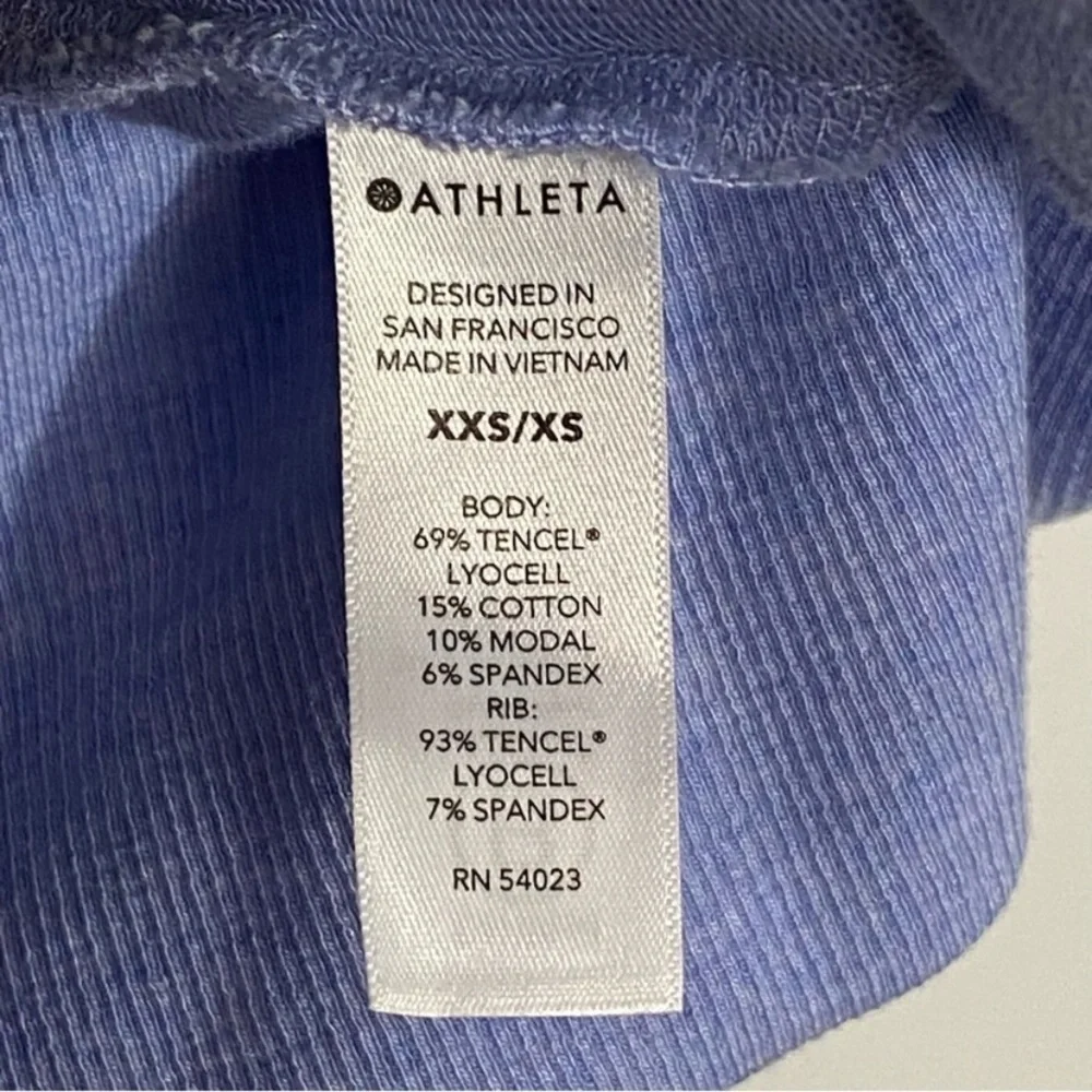 ATHLETA Lotus Wrap Cardigan Blue Heather XXS / XS